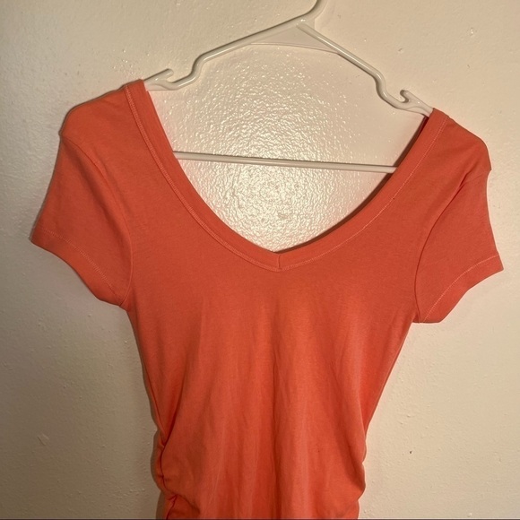 Tee Shop V-Neck Mini T-Shirt Dress Light Pink - Picture 3 of 10